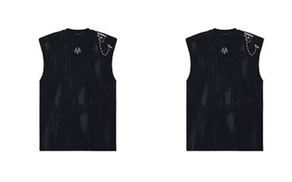 Custom Washed Graphic Shoulder-Pad Tank Top - Style 94EE91 - product detail view 6 Custom Washed Graphic Shoulder-Pad Tank Top - Style 94EE91 - product detail view 6