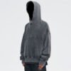 Custom Washed Half-Zip Oversized Pullover Hoodie - Style 998737 - product detail view 5 Custom Washed Half-Zip Oversized Pullover Hoodie - Style 998737 - product detail view 5