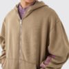Custom Washed Hooded Pullover Jacket FC766CD2 - Style FC766C - product detail view 3