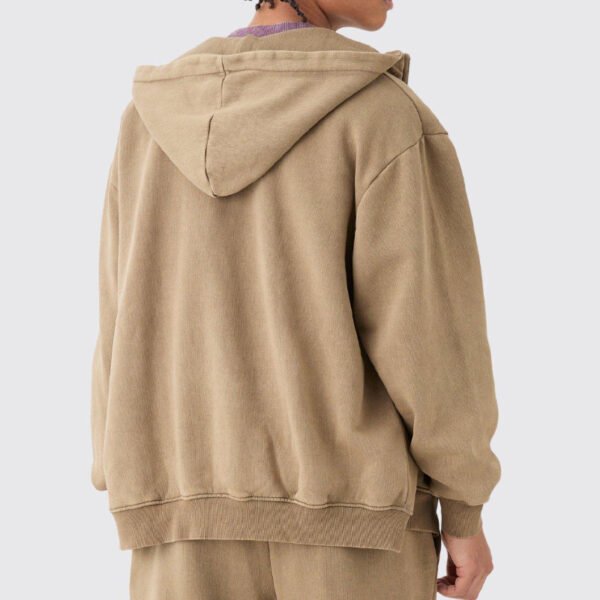 Custom Washed Hooded Pullover Jacket FC766CD2 - Style FC766C - product detail view 4