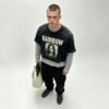Custom Washed Layered Raw-Hem Cropped T-Shirt | - Style BBC8BE - product detail view 5