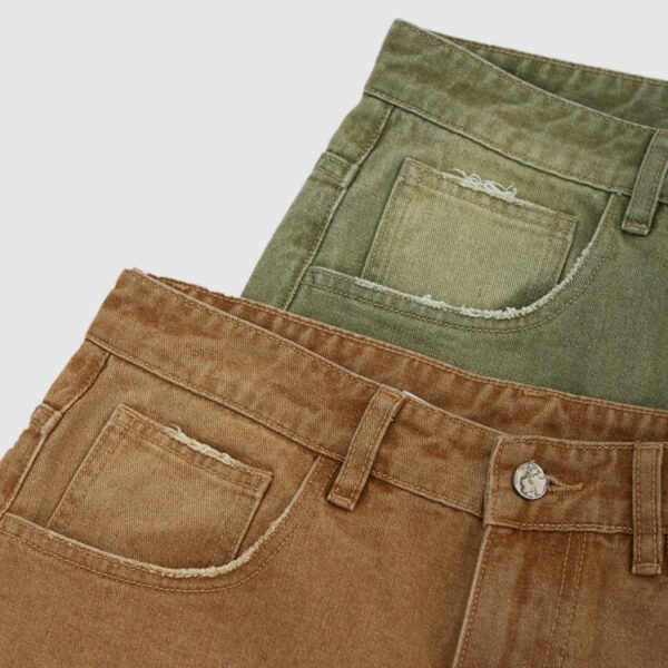 Custom Washed Loose-Leg Denim Jeans - Style 684B56 - product detail view 5 Custom Washed Loose-Leg Denim Jeans - Style 684B56 - product detail view 5