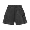 Custom Washed Loose Straight-Leg Shorts - Style AE8D4E - product detail view 5