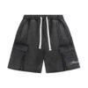 Custom Washed Loose Straight-Leg Shorts - Style AE8D4E - product detail view 6