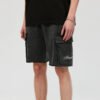 Custom Washed Loose Straight-Leg Shorts - Style AE8D4E - product detail view 11