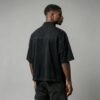 Custom Washed Mock-Neck Cropped Graphic Tee | - Style B92B8F - product detail view 5
