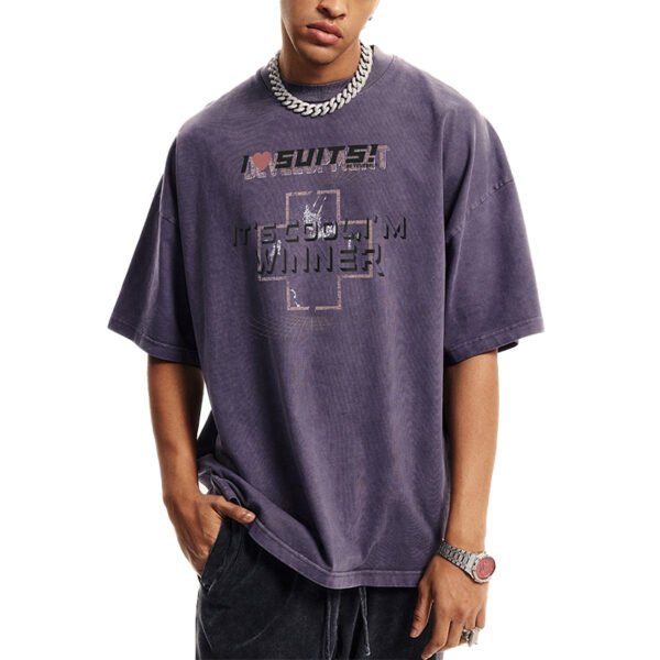 Custom Washed Oversized Graphic T-Shirt - Style EEAE9B - product detail view 2 Custom Washed Oversized Graphic T-Shirt - Style EEAE9B - product detail view 2