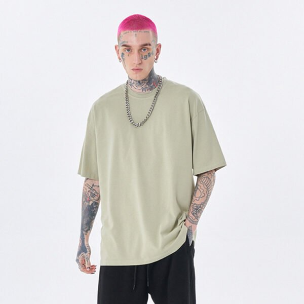 Custom Drop-Shoulder Oversized T-Shirt - Style 73097A - product detail view 2 Custom Drop-Shoulder Oversized T-Shirt - Style 73097A - product detail view 2