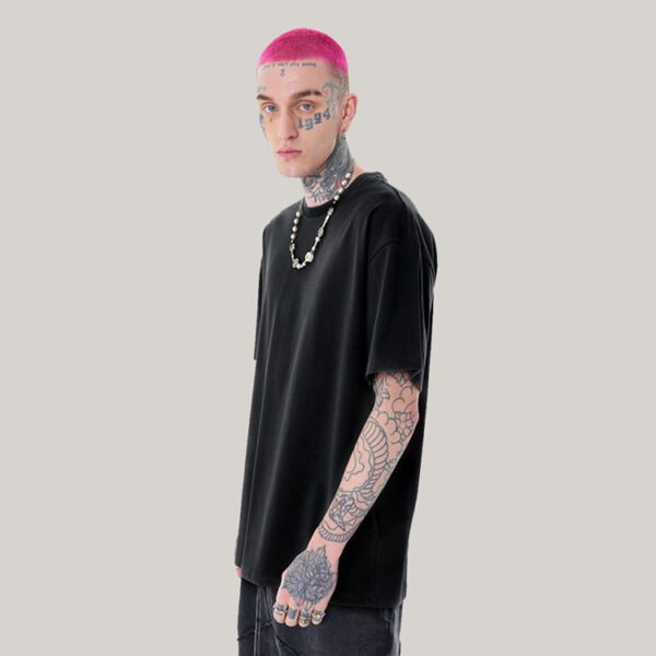 Custom Drop-Shoulder Oversized T-Shirt - Style 73097A - product detail view 8 Custom Drop-Shoulder Oversized T-Shirt - Style 73097A - product detail view 8