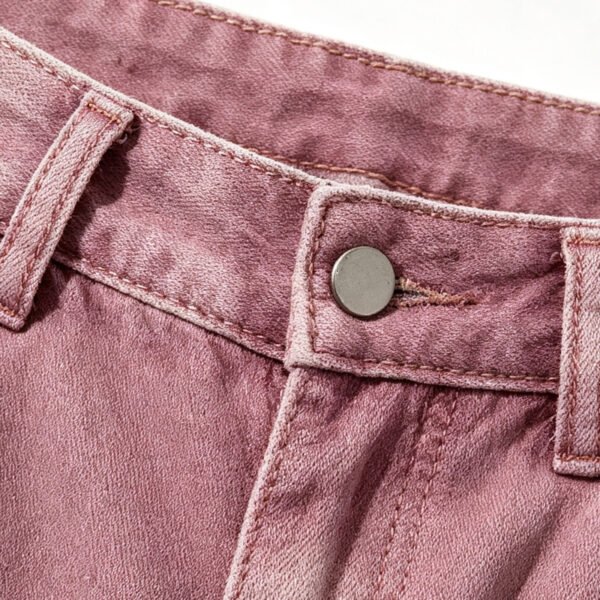 Custom Washed Patchwork Capri Pants - Style 9EE1DB - product detail view 7 Custom Washed Patchwork Capri Pants - Style 9EE1DB - product detail view 7