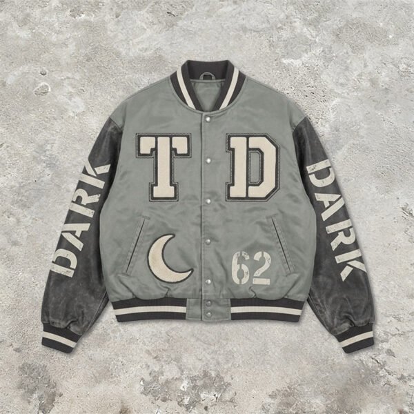 Custom Washed Patchwork Varsity Jacket VVW-VJ01 - Style 8877A7