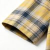 Custom Washed Plaid Rubber Print Short Sleeve Shirt - Style B67ADF - product detail view 7
