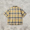Custom Washed Plaid Rubber Print Short Sleeve Shirt - Style B67ADF - product detail view 10