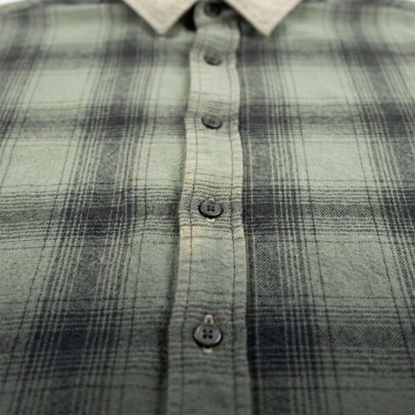 Custom Washed Plaid Screen Print Shirt - Style 59AD93 - product detail view 5 Custom Washed Plaid Screen Print Shirt - Style 59AD93 - product detail view 5