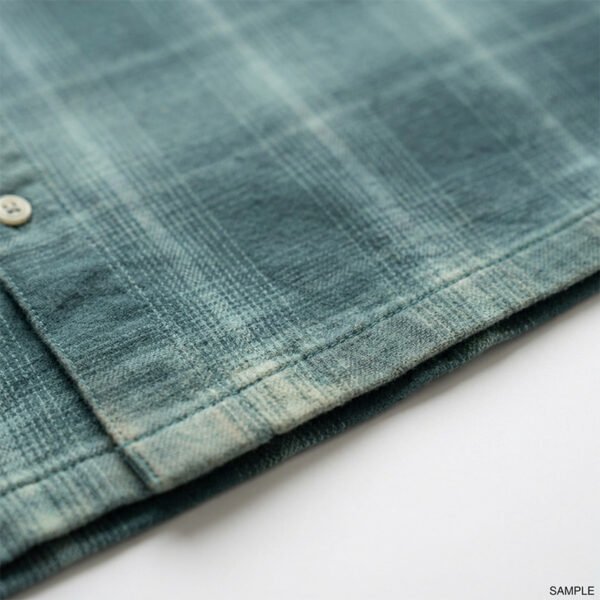 Custom Washed Plaid Binding-Control Shirt - Style A28563