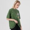 Custom Washed Puff Print Oversized Tee - Style 194363 - product detail view 4 Custom Washed Puff Print Oversized Tee - Style 194363 - product detail view 4