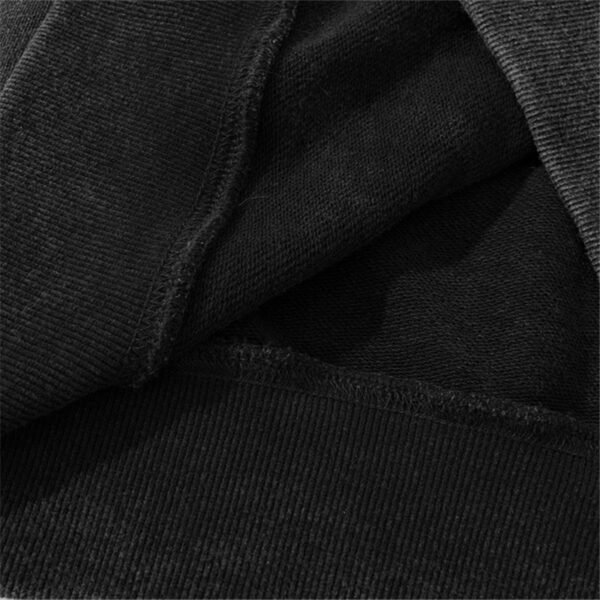Custom Washed Pullover Hoodie With Rib Cuffs - Style 06AA9D - product detail view 2