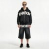 Custom Washed Raised-Letter Zip Hoodie - Style F44BFA Custom Washed Raised-Letter Zip Hoodie - Style F44BFA