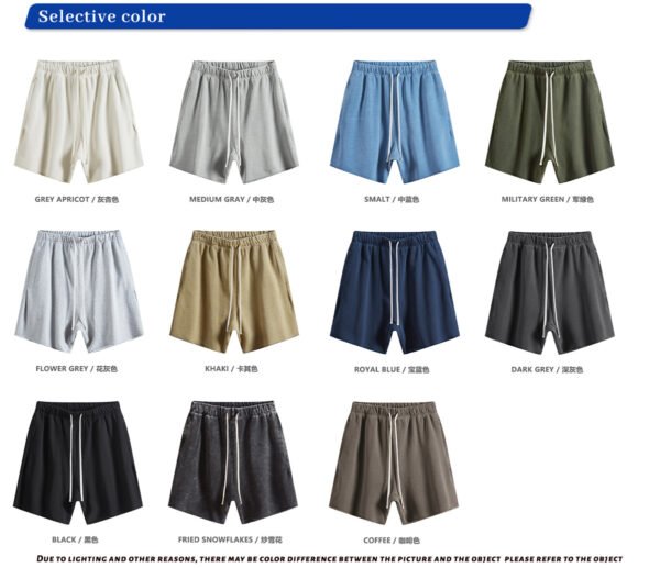 Custom Washed Raw-Edge Terry Shorts S3001 - Style 0265CF - product detail view 8 Custom Washed Raw-Edge Terry Shorts S3001 - Style 0265CF - product detail view 8