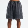 Custom Washed Raw-Hem Relaxed Shorts - Style 671E3B Custom Washed Raw-Hem Relaxed Shorts - Style 671E3B