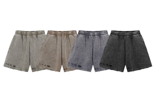 Custom Washed Raw-Hem Relaxed Shorts - Style 671E3B - product detail view 6 Custom Washed Raw-Hem Relaxed Shorts - Style 671E3B - product detail view 6