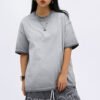 Custom Washed Reverse-Seam Heavyweight T-Shirt VWT-4A8350 - Style 4A8350 - product detail view 5