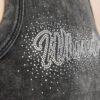 Custom Washed Rhinestone Fitted Sleeveless Tank Top - Style F6BF06 - product detail view 7