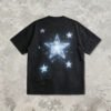 Custom Washed Rhinestone Star Streetwear T-Shirt | 5ADBA741 - Style 5ADBA7 Custom Washed Rhinestone Star Streetwear T-Shirt | 5ADBA741 - Style 5ADBA7