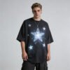 Custom Washed Rhinestone Star Streetwear T-Shirt | 5ADBA741 - Style 5ADBA7 - product detail view 4 Custom Washed Rhinestone Star Streetwear T-Shirt | 5ADBA741 - Style 5ADBA7 - product detail view 4