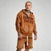 Custom Washed Rhinestone Hoodie and Short Set - Style 96A1FD - product detail view 6