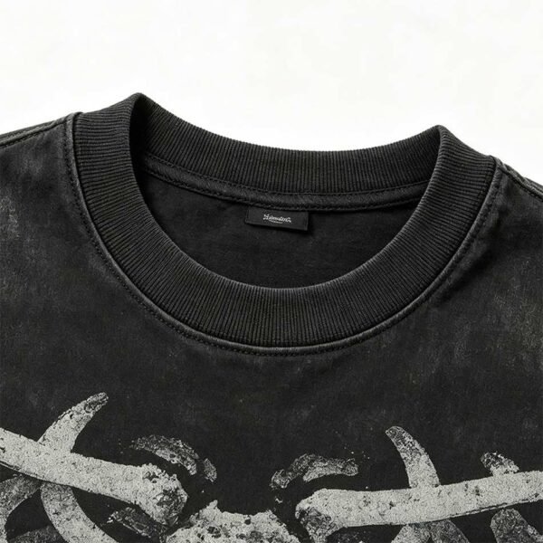 Custom Washed Skeleton Graphic T-Shirt 5267D354 - Style 5267D3 - product detail view 8