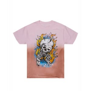 Custom Washed Skull Graphic Streetwear T-Shirt - VW-5D90 - Style 5D90A9