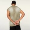 Custom Washed Sleeveless Frayed-Edge Tank Top - Style A6C6A0 - product detail view 2 Custom Washed Sleeveless Frayed-Edge Tank Top - Style A6C6A0 - product detail view 2