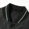 Custom Washed Snake Graphic Varsity Bomber Jacket - Style 07DD01 - product detail view 9 Custom Washed Snake Graphic Varsity Bomber Jacket - Style 07DD01 - product detail view 9