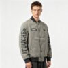 Custom Washed Snap Front Bomber Jacket 708-06 - Style 6D81A2 - product detail view 2 Custom Washed Snap Front Bomber Jacket 708-06 - Style 6D81A2 - product detail view 2