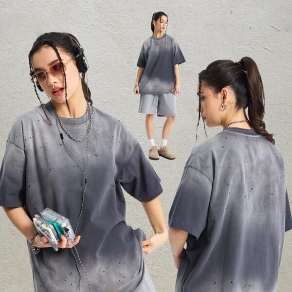Custom Washed Splatter Oversized Tee | VW-772 - Style 772DD7 - product detail view 12 Custom Washed Splatter Oversized Tee | VW-772 - Style 772DD7 - product detail view 12
