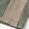 Custom Washed Spliced Panel Cotton Shorts - Style 5A0432 - product detail view 9