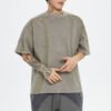 Custom Vintage Washed Spliced Panel T-Shirt - Style 0F0B31 - product detail view 9