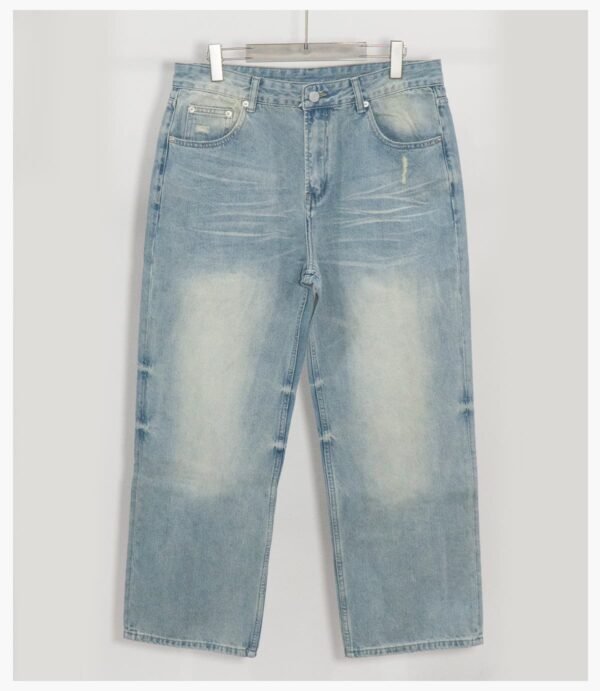 Custom Washed Straight-Leg Denim Jeans | - Style 435148 - product detail view 14 Custom Washed Straight-Leg Denim Jeans | - Style 435148 - product detail view 14