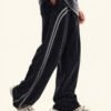 Custom Washed Stripe Panel Sweatpants - Style B82D70 - product detail view 3 Custom Washed Stripe Panel Sweatpants - Style B82D70 - product detail view 3