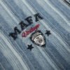 Custom Washed Striped Denim Overshirt - Style 7D0433 - product detail view 7 Custom Washed Striped Denim Overshirt - Style 7D0433 - product detail view 7