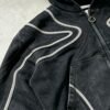 Custom Washed Studded Zip Hoodie Set - Style E61268 - product detail view 8 Custom Washed Studded Zip Hoodie Set - Style E61268 - product detail view 8