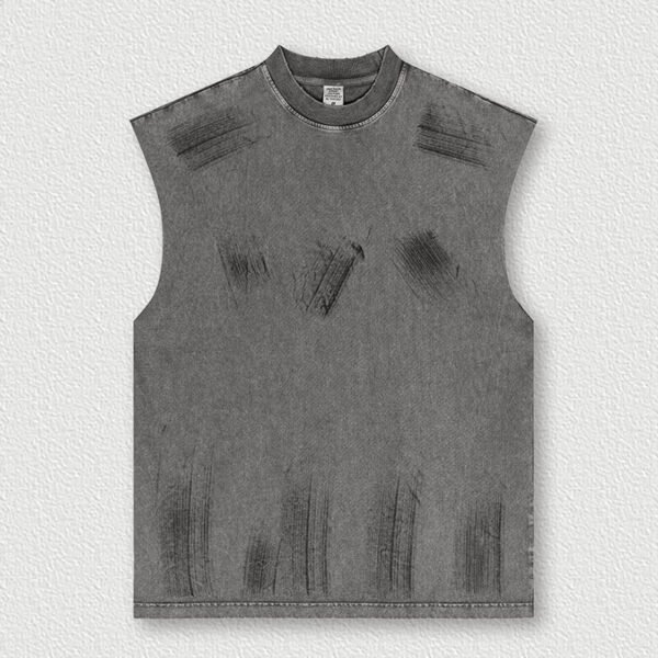 Custom Vintage Washed Oversized Tank Top CUS2403S1530 - Style 36EA49 - product detail view 9 Custom Vintage Washed Oversized Tank Top CUS2403S1530 - Style 36EA49 - product detail view 9