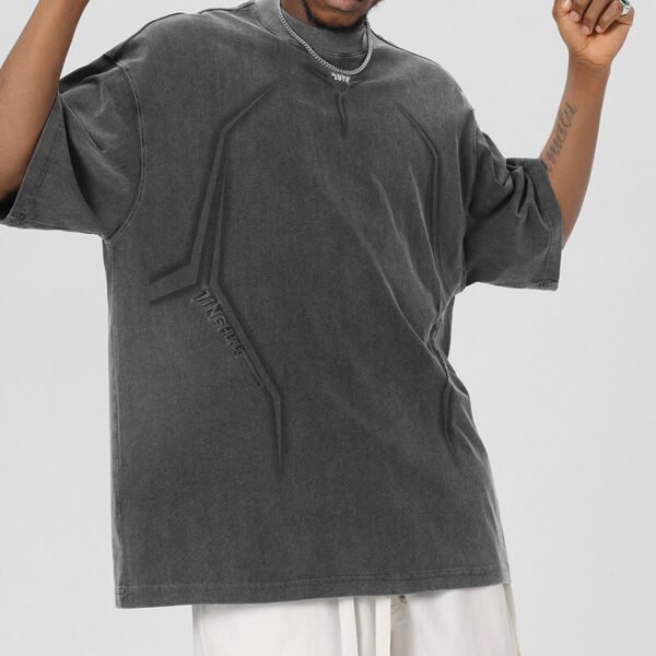 Custom Washed Tech Oversized Short Sleeve T-Shirt - Style 4604DA - product detail view 5 Custom Washed Tech Oversized Short Sleeve T-Shirt - Style 4604DA - product detail view 5