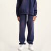 Custom Washed Straight-Leg Terry Drawstring Pants - Style 800EA5 - product detail view 3