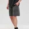 Custom Washed Utility Pocket Shorts - Style 669679 - product detail view 2