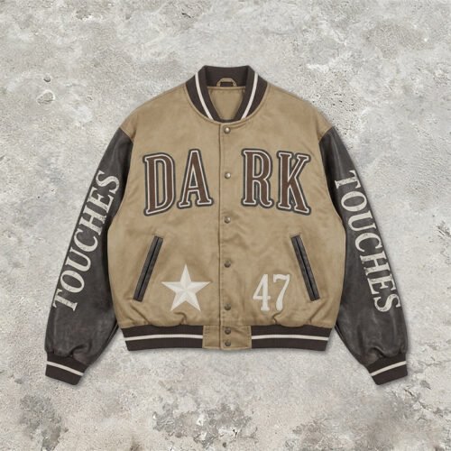 Custom Washed Applique Varsity Bomber Jacket - Style DC353C Custom Washed Applique Varsity Bomber Jacket - Style DC353C