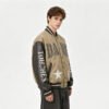 Custom Washed Applique Varsity Bomber Jacket - Style DC353C - product detail view 2 Custom Washed Applique Varsity Bomber Jacket - Style DC353C - product detail view 2