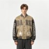 Custom Washed Applique Varsity Bomber Jacket - Style DC353C - product detail view 5 Custom Washed Applique Varsity Bomber Jacket - Style DC353C - product detail view 5