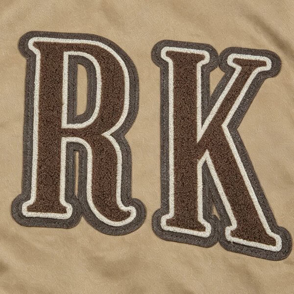 Custom Washed Applique Varsity Bomber Jacket - Style DC353C - product detail view 7 Custom Washed Applique Varsity Bomber Jacket - Style DC353C - product detail view 7